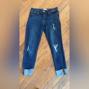KanCan Dark Blue Distressed Skinny Jeans